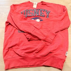 Disney Red Women’s Sweatshirt (M). Worn once.